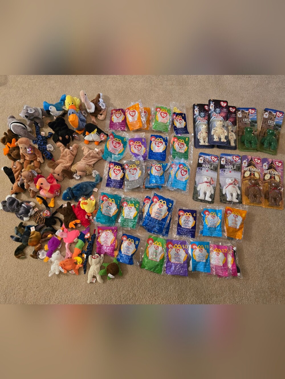 Vintage TY Beanie Babie Collection
